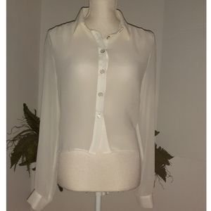 Whimsy Clothing Sheer Lace & Cut Out Back Chiffon